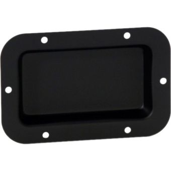 Zwarte ongeponste schotel